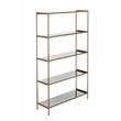 Safavieh Justine 5 Tier Iron Etagere in Black / Brass