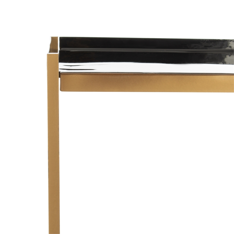 Safavieh Justine 5 Tier Iron Etagere in Black / Brass