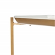 Safavieh Sylvie 5 Tier Iron Etagere in White / Brass