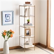 Safavieh Sylvie 5 Tier Iron Etagere in White / Brass