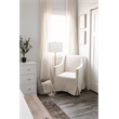 Safavieh Pierson Iron and Crystal Floor Lamp in Brass / White