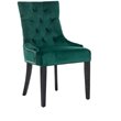 Safavieh Harlow Velvet Tufted Dining Side Chair in Emerald (Set of 2)
