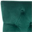 Safavieh Harlow Velvet Tufted Dining Side Chair in Emerald (Set of 2)
