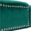 Safavieh Harlow Velvet Tufted Dining Side Chair in Emerald (Set of 2)