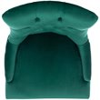 Safavieh Harlow Velvet Tufted Dining Side Chair in Emerald (Set of 2)