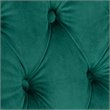 Safavieh Harlow Velvet Tufted Dining Side Chair in Emerald (Set of 2)