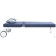 Safavieh Yves Sun Patio Chaise Lounge in Navy and White