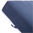 Safavieh Yves Sun Patio Chaise Lounge in Navy and White