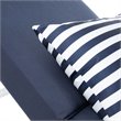 Safavieh Yves Sun Patio Chaise Lounge in Navy and White