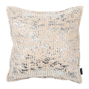 Safavieh Elysia 18&quot x 18&quot Throw Pillow in Beige and Silver