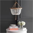 Safavieh Cydney 3 Light Pendant Lamp in White and Brass Gold