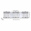 Safavieh Maverick 3 Light Bath Vanity Light in Chrome/Clear