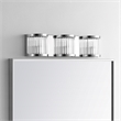 Safavieh Maverick 3 Light Bath Vanity Light in Chrome/Clear