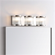Safavieh Maverick 3 Light Bath Vanity Light in Chrome/Clear