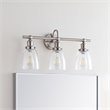 Safavieh Dunes 3 Light Bath Vanity Light in Brush Nickel