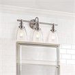 Safavieh Dunes 3 Light Bath Vanity Light in Brush Nickel