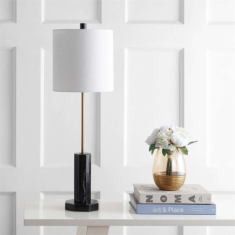 Safavieh Zackary Table Lamp in Black and Off White