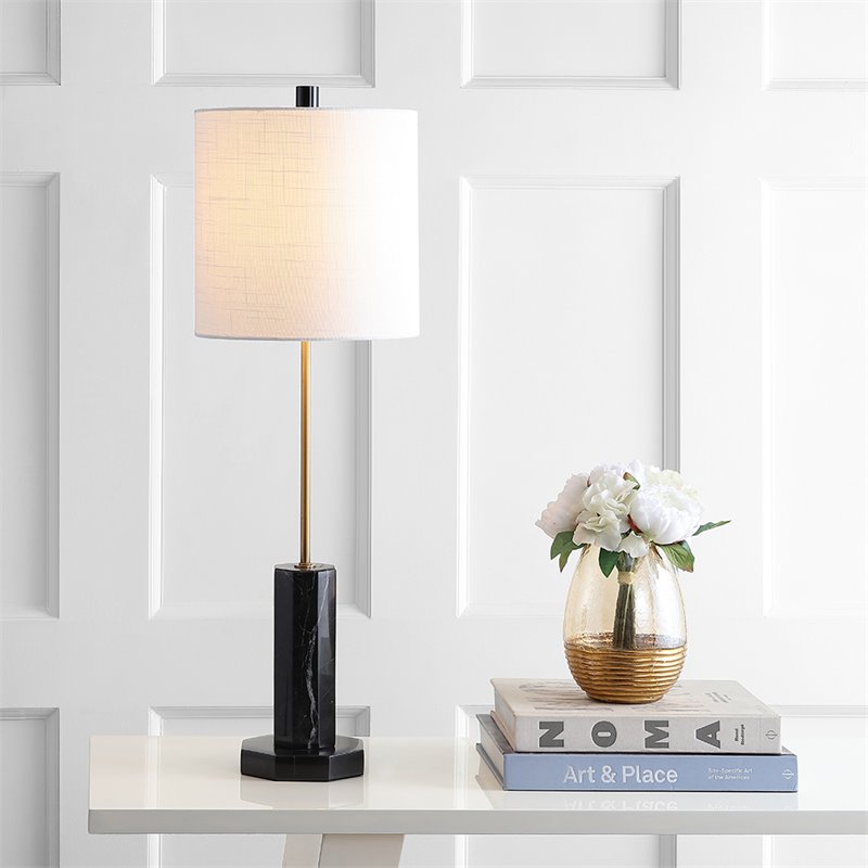 Safavieh Zackary Table Lamp in Black and Off White