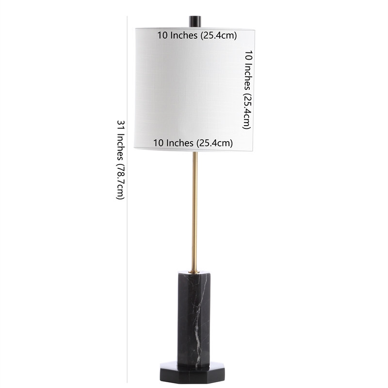 Safavieh Zackary Table Lamp in Black and Off White
