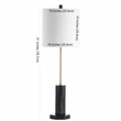 Safavieh Zackary Table Lamp in Black and Off White