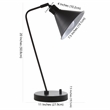 Safavieh Vance Smart Tilt Task Table Lamp in Black Shade