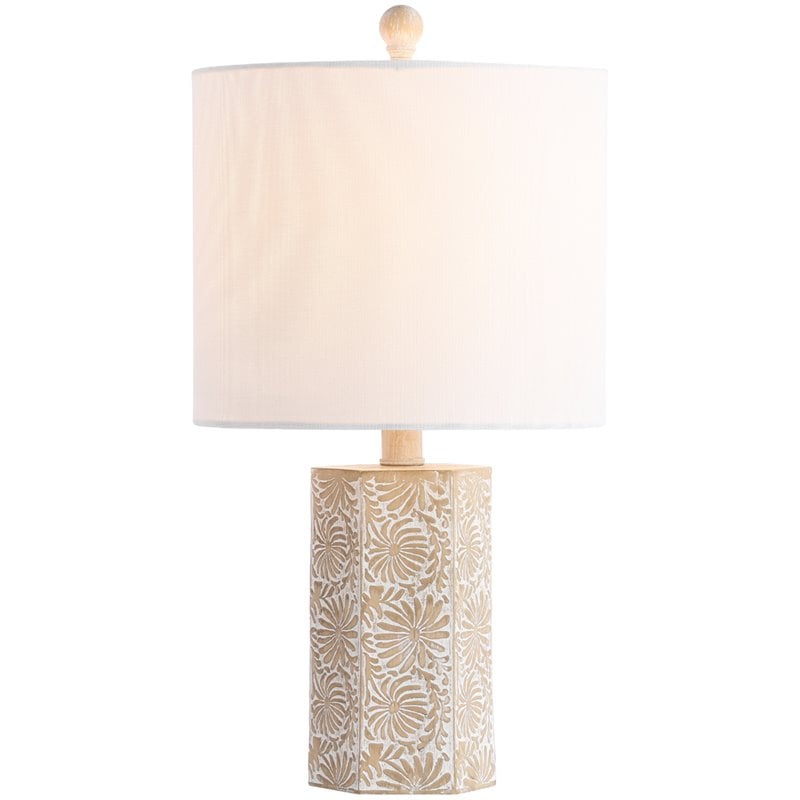 Safavieh Eliseo Table Lamp in Beige and Off White