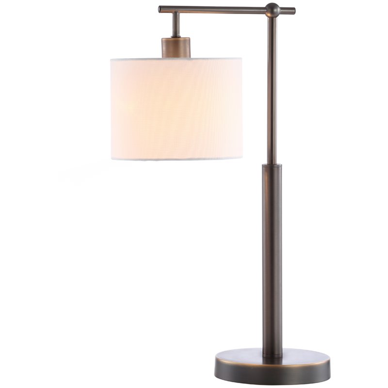 Safavieh Harlan Table Lamp in White and Brown