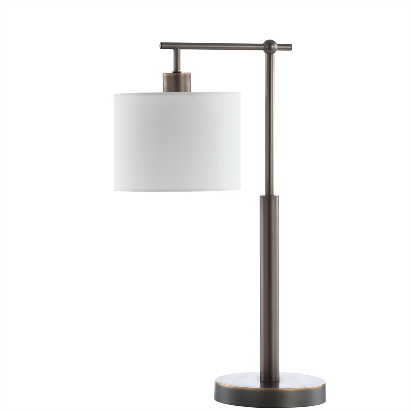 Safavieh Harlan Table Lamp in White and Brown