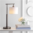 Safavieh Harlan Table Lamp in White and Brown
