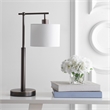 Safavieh Harlan Table Lamp in White and Brown