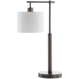 Safavieh Harlan Table Lamp in White and Brown