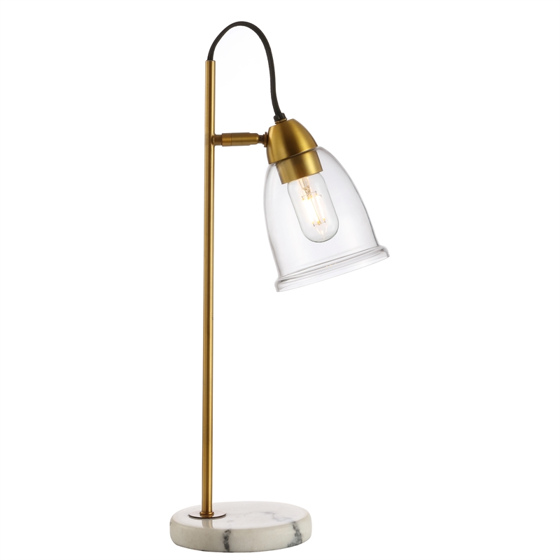 Safavieh Gibson Table Lamp in Gold and White