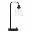 Safavieh Kashton Table Lamp in Black and Clear Shade