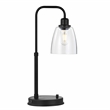 Safavieh Kashton Table Lamp in Black and Clear Shade