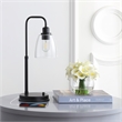 Safavieh Kashton Table Lamp in Black and Clear Shade