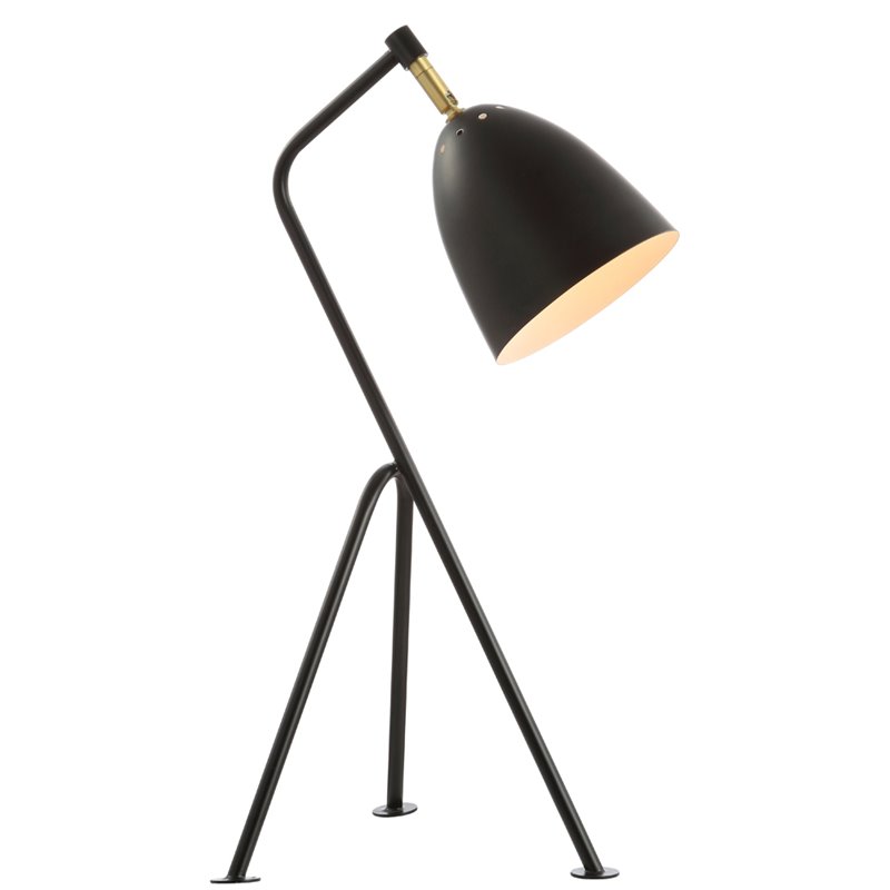 Safavieh Dariel Contemporary Table Lamp in Black/Brass and Gold Pop