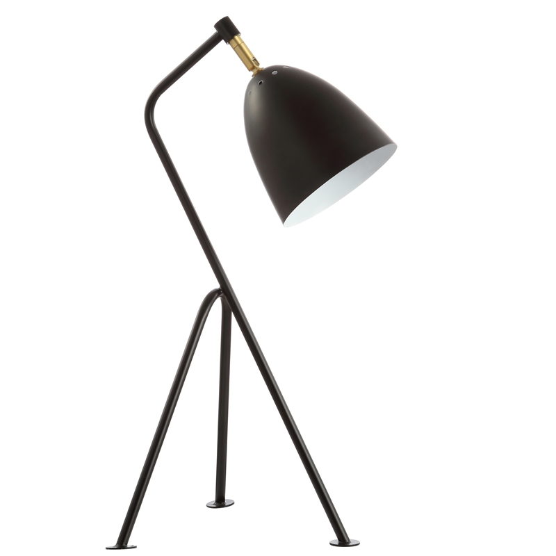 Safavieh Dariel Contemporary Table Lamp in Black/Brass and Gold Pop