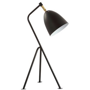 Safavieh Dariel Contemporary Table Lamp in Black/Brass and Gold Pop