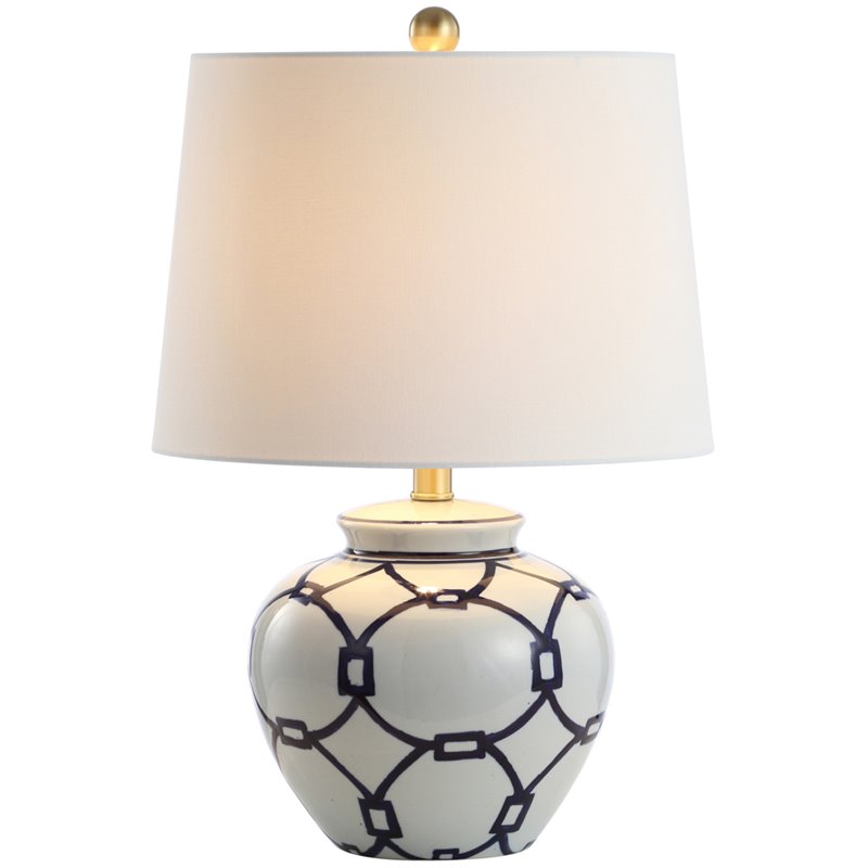 Safavieh Anders Table Lamp in Blue and Off White