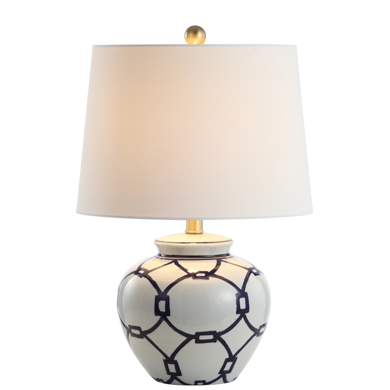 Safavieh Anders Table Lamp in Blue and Off White