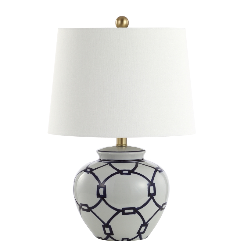 Safavieh Anders Table Lamp in Blue and Off White