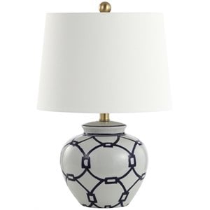 Safavieh Anders Table Lamp in Blue and Off White