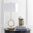 Safavieh Kaden Table Lamp in Gold and White (Set of 2)
