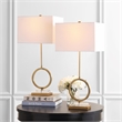 Safavieh Kaden Table Lamp in Gold and White (Set of 2)