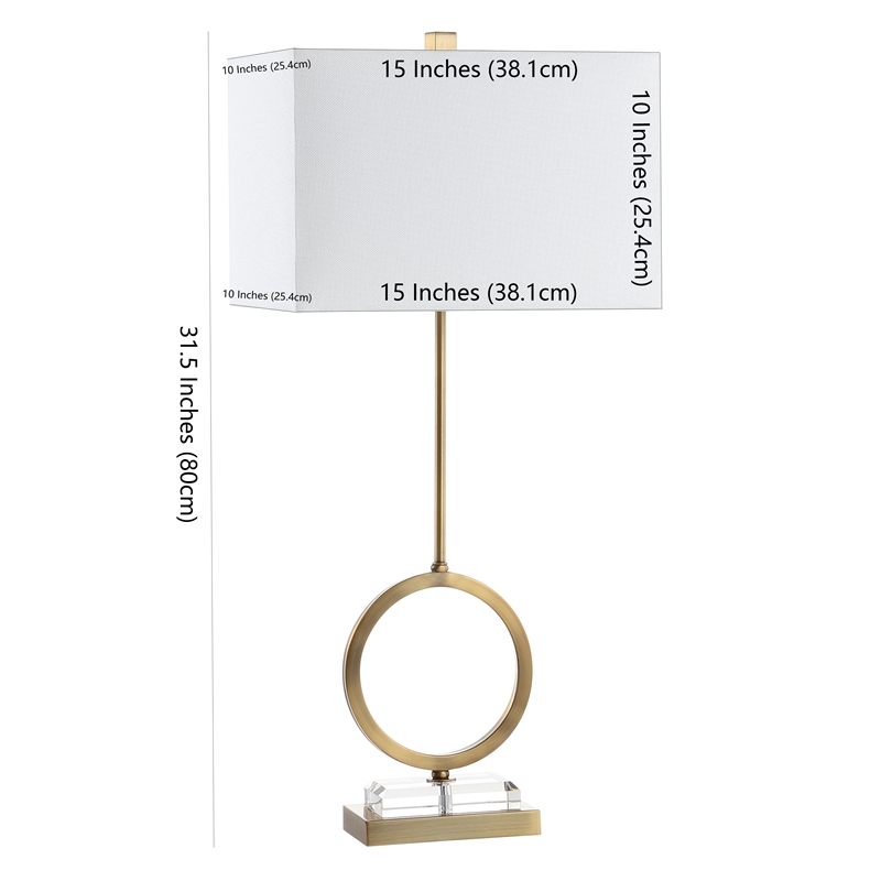 Safavieh Kaden Table Lamp in Gold and White (Set of 2)