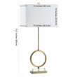 Safavieh Kaden Table Lamp in Gold and White (Set of 2)