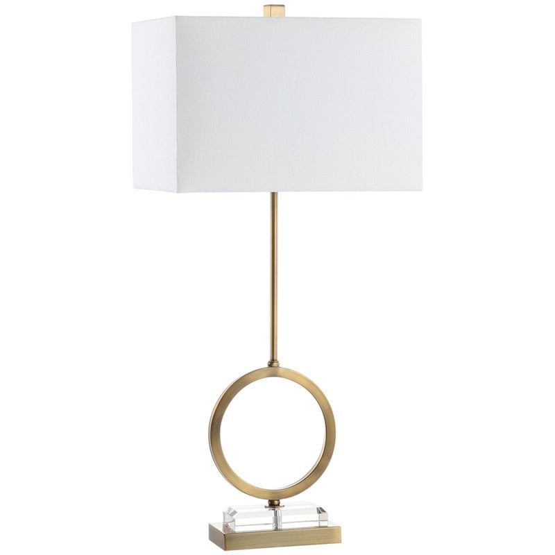 Safavieh Kaden Table Lamp in Gold and White (Set of 2)