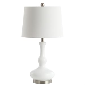 Safavieh Kellen Table Lamp in Silver and White