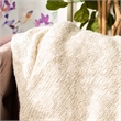 Safavieh Ralen Knit Throw Blanket in Natural and Silver