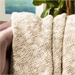 Safavieh Ralen Knit Throw Blanket in Light Gray and Gold